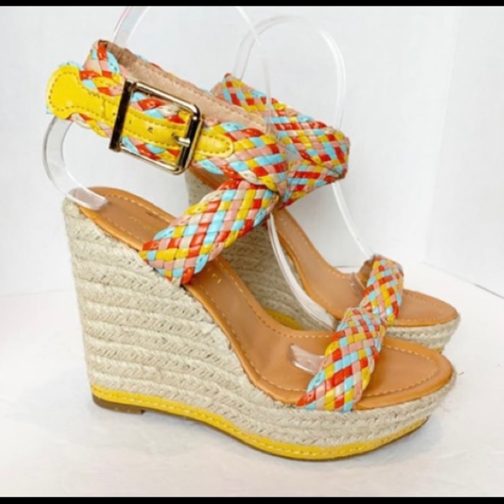 Madden Girl ankle strap wedge sandals